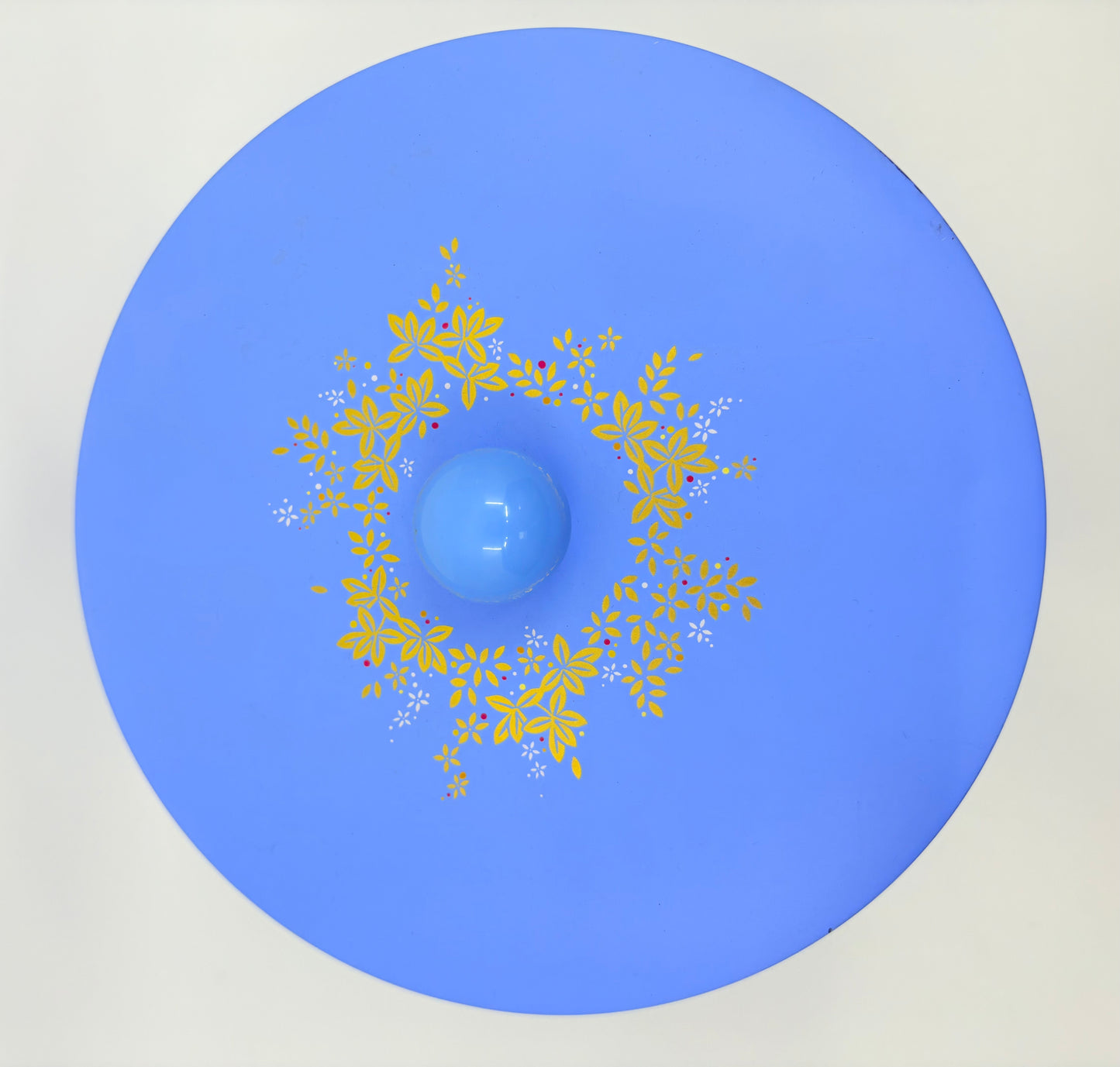 Sara Miller Bird and Floral Tin - Blue - 18x16.5cm