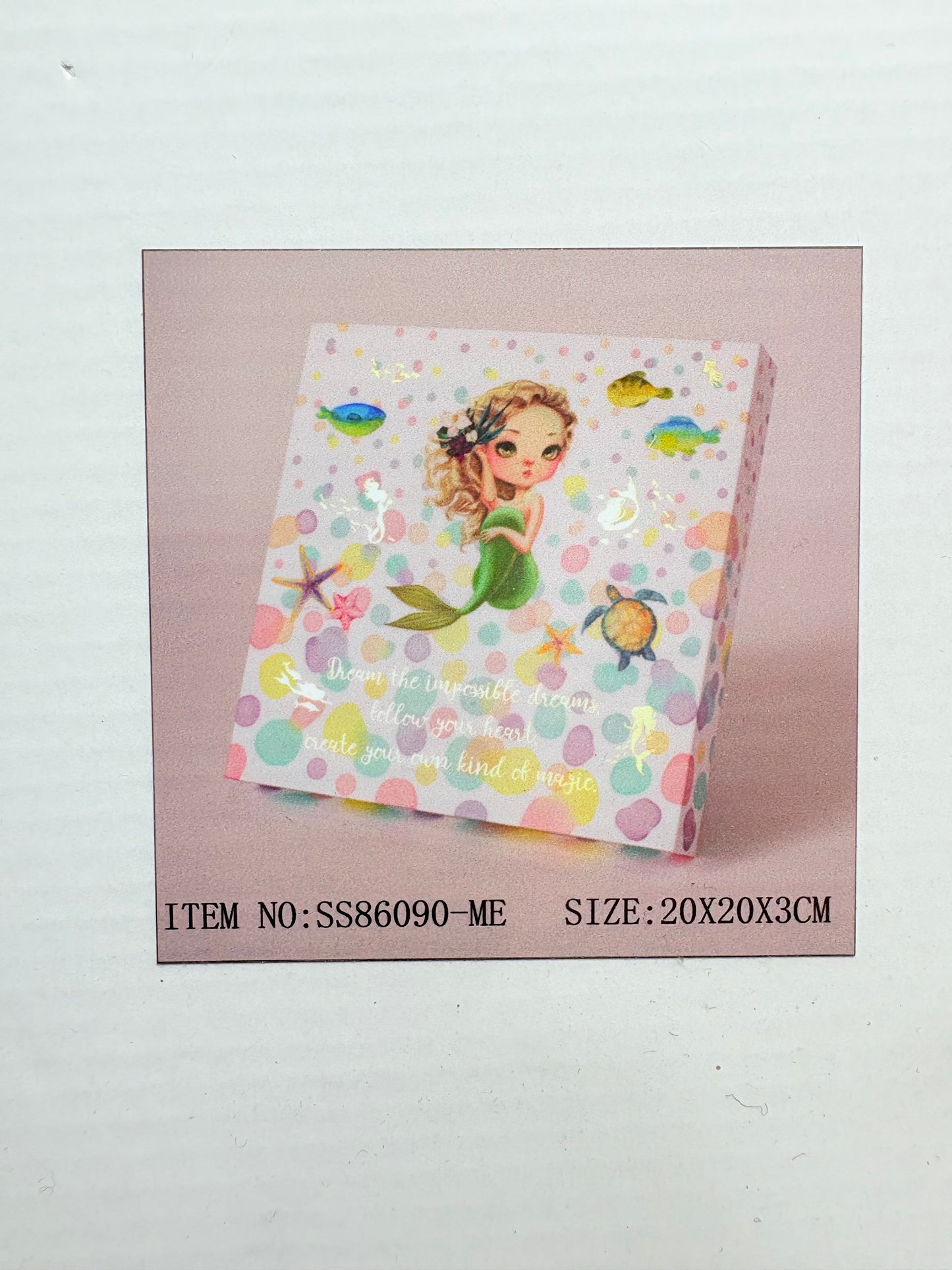 Arton Gifts Dream Baby Plaque Mermaid - 20x20x3cm