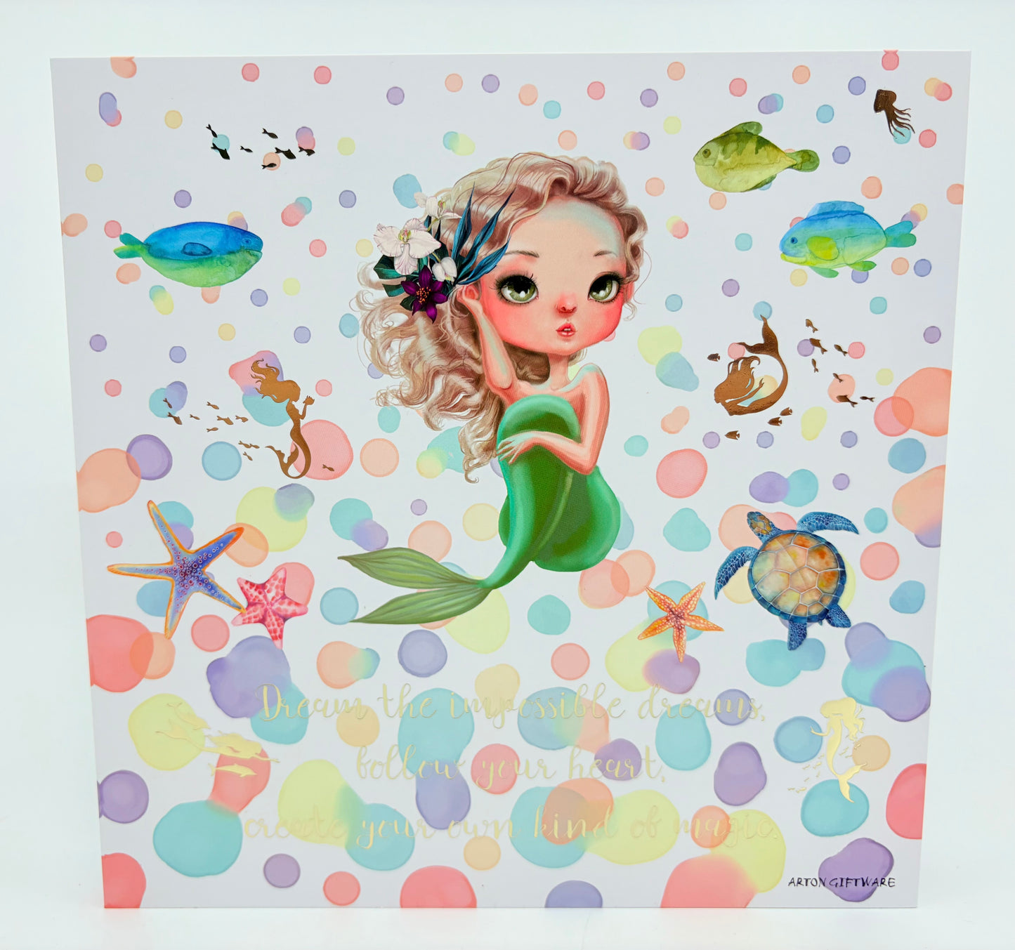 Arton Gifts Dream Baby Plaque Mermaid - 20x20x3cm