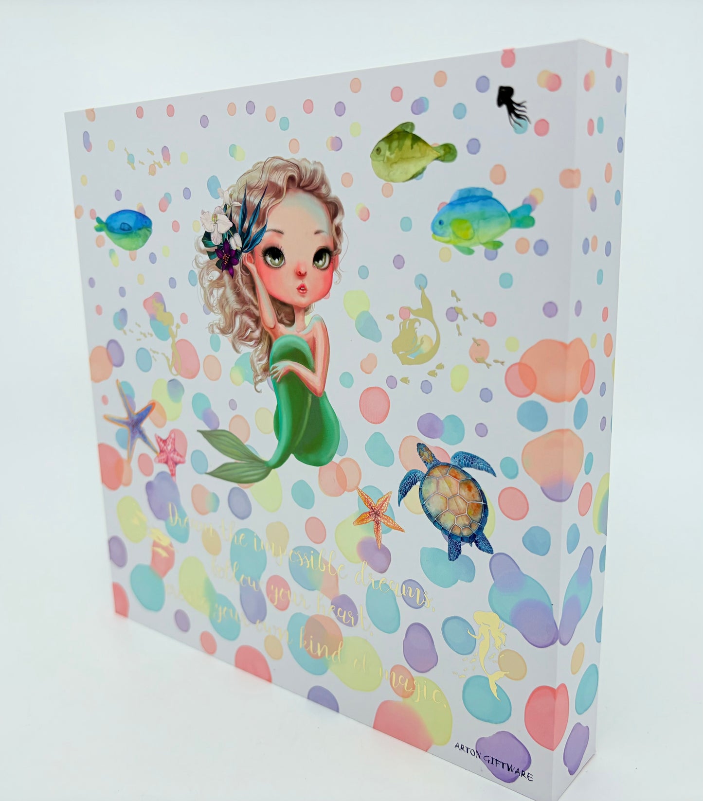 Arton Gifts Dream Baby Plaque Mermaid - 20x20x3cm