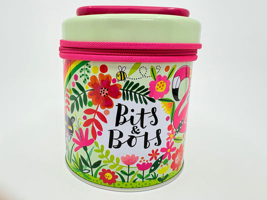Bits and Bobs Zip Up Canister - 12x11cm