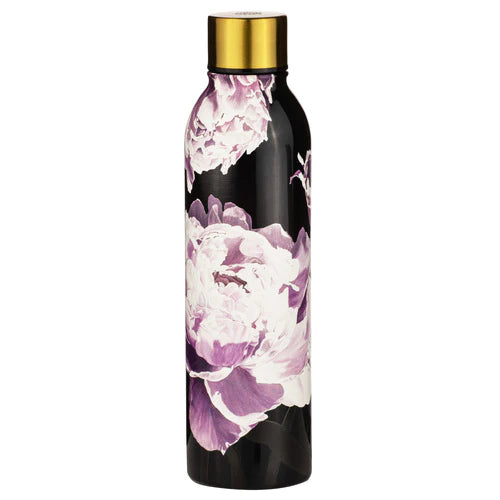 Ashdene Stainless Steel Insulated Drink Bottle - Dark Florals Peony  - 500ml