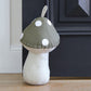 Toadstool Door Stop - 16x26cm - Olive