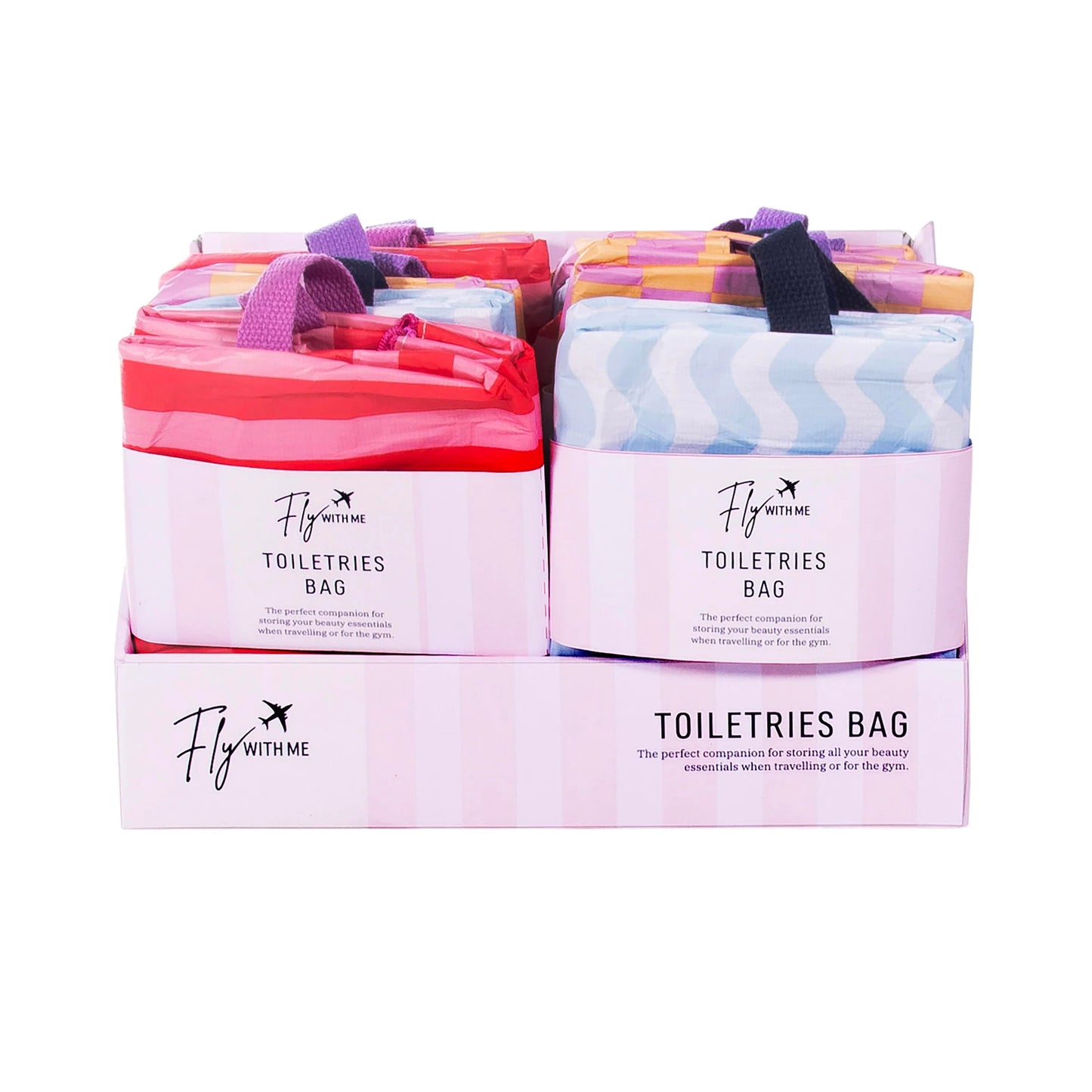 Canopy Interiors Fly with me Toiletries Bag - Stripes - 19x10x9.5cm