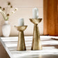 Norah Candle Holder - Large - Brass Gold -