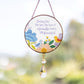 Splosh Family Glass and Metal Hanging Suncatcher Window Decoration - 12x26cm