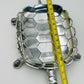 Flair Gifts & Home Silver Sea Turtle Dish Tray Centrepiece - 10x6.75x2"