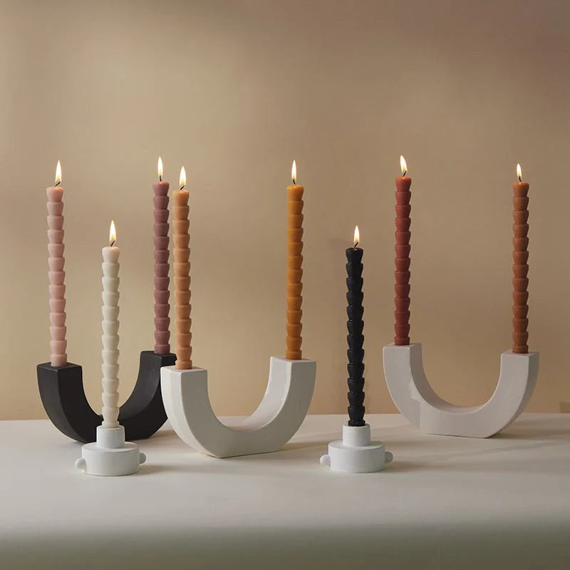 Paddy Wax Taper Candles - Gold and Yellow - 4 Candles - 24.89cm