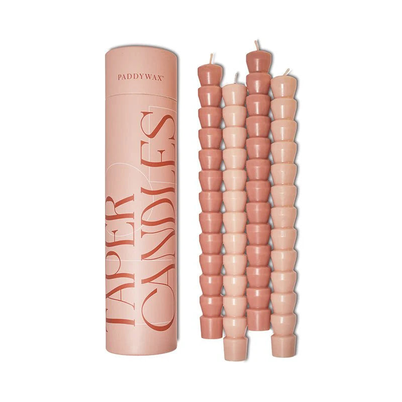 Paddy Wax Taper Candles - Pink Blush - 4 Candles - 24.89cm