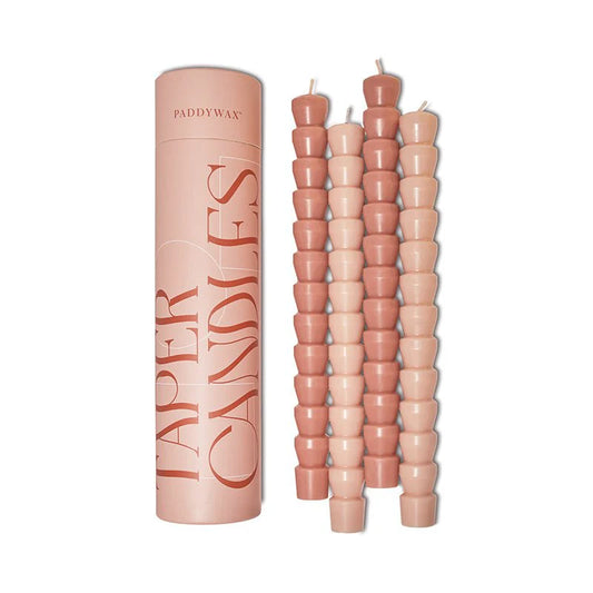 Paddy Wax Taper Candles - Pink Blush - 4 Candles - 24.89cm