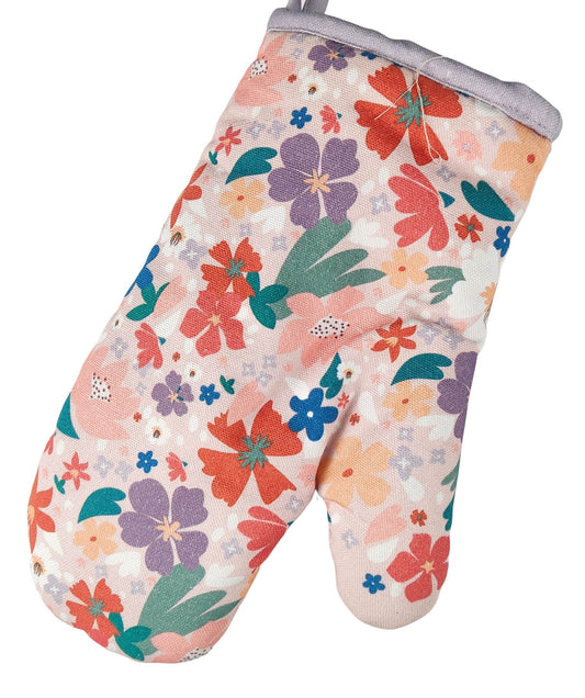 Urban Products Mae Floral Insulated Oven Mitt - 30x30x18x3cm