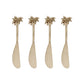 Palm Tree Brass Spreader - Set Of 4 - Madras Link