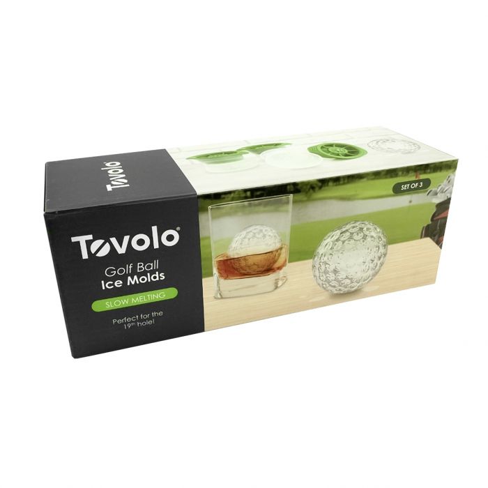 Tovolo Golf Ball Ice Mould - Set of 3 - Green