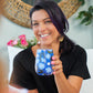 Annabel Trends Double Walled Wine Tumbler – Nocturnal Blooms with Matte Finish - 295ml