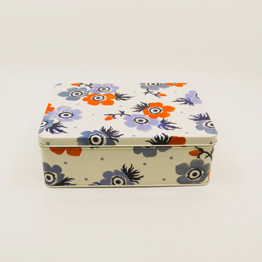 Emma Bridgewater Medium Shallow Tin - Flowers - 19.5x7.1x14.4cm