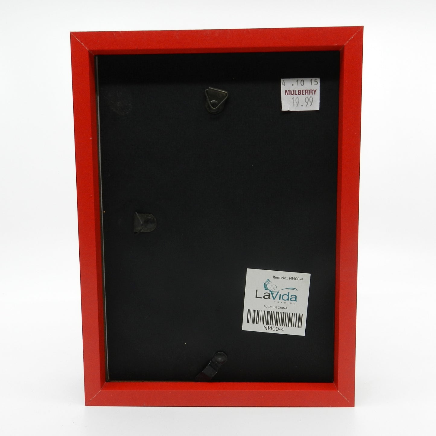 Red Wooden Photo Frame - 15 x 18cm -  Red