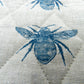 Recycled Cotton Trivet - Honey Bee - Prussian blue
