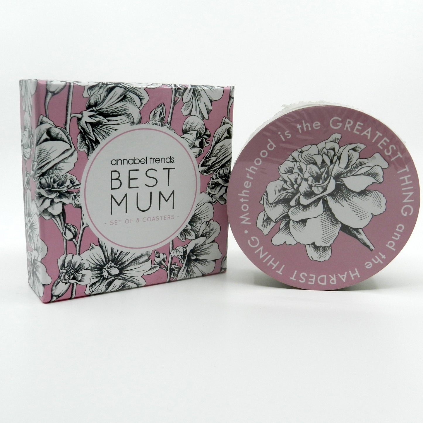 Annabel Trends Best Mum Set of 8 Coasters