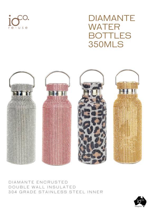 IOco Diamante Water Bottle - 350ml - 2 Colours