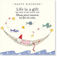 Twigseeds Birthday Card - Happy Birthday. Life is a gift we're given each day.