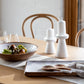 Piper White Matte Candle Stick Holder - Tall - Madras Link