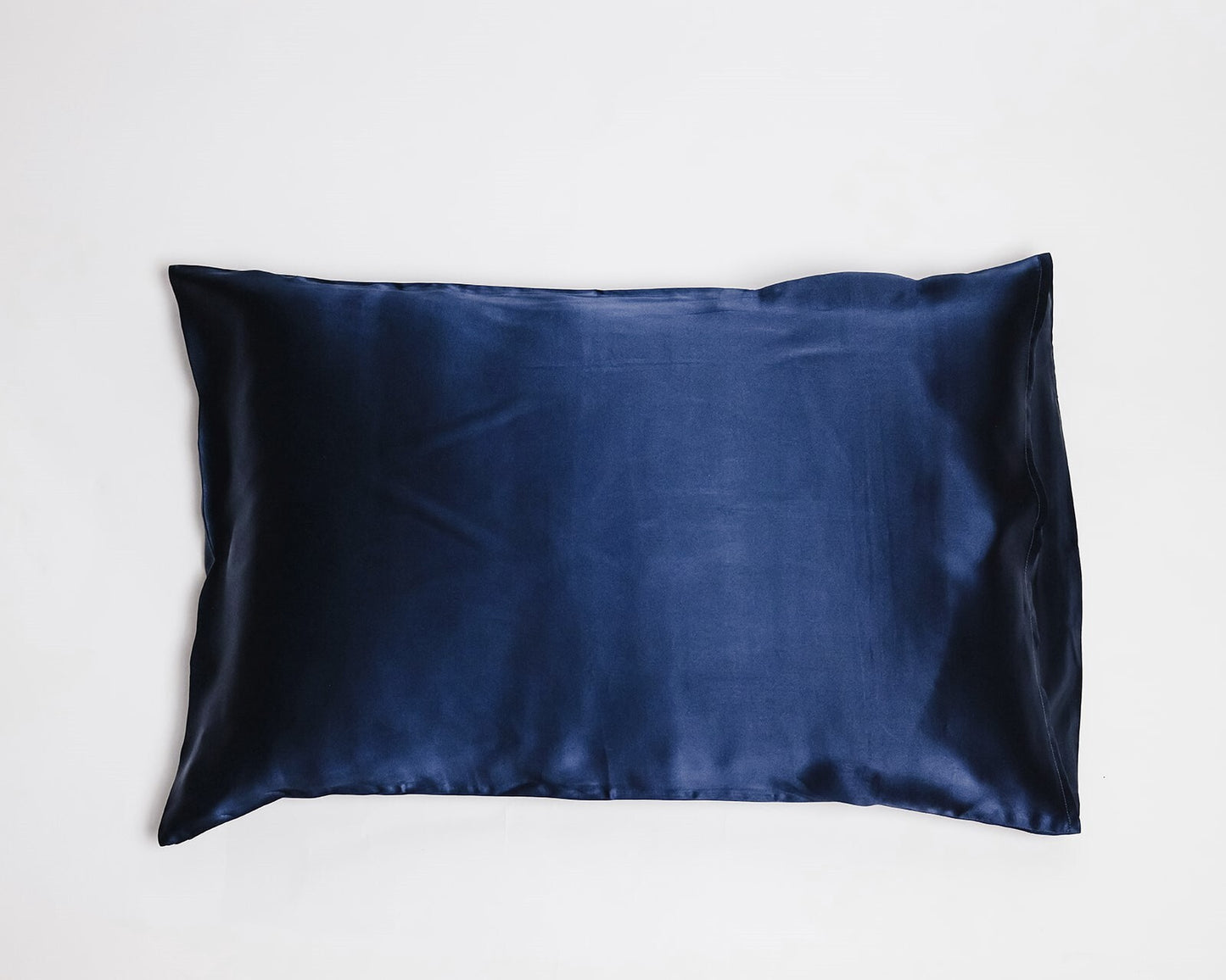 Silk Magnolia French Navy Pure Silk Pillowcase