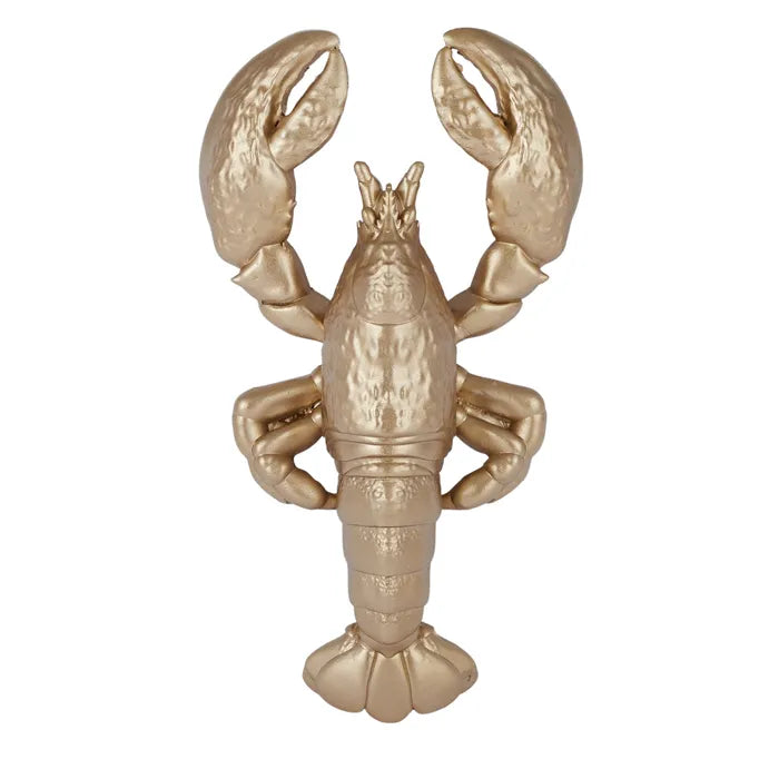 Coast to Coast Luis Lobstar Gold Resin Sculpture - 19 x 11cm